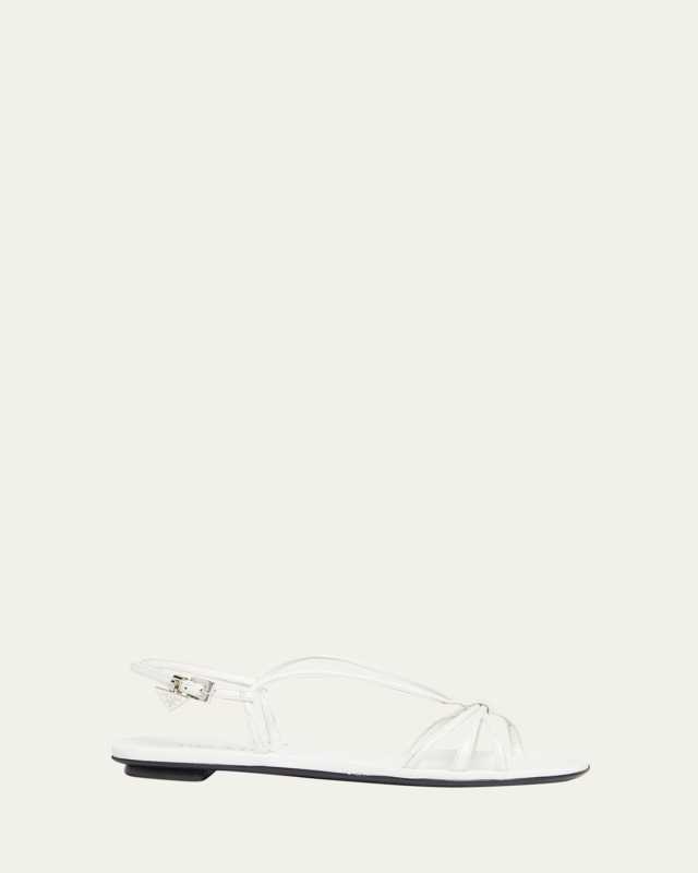Strappy Leather Flat Sandals